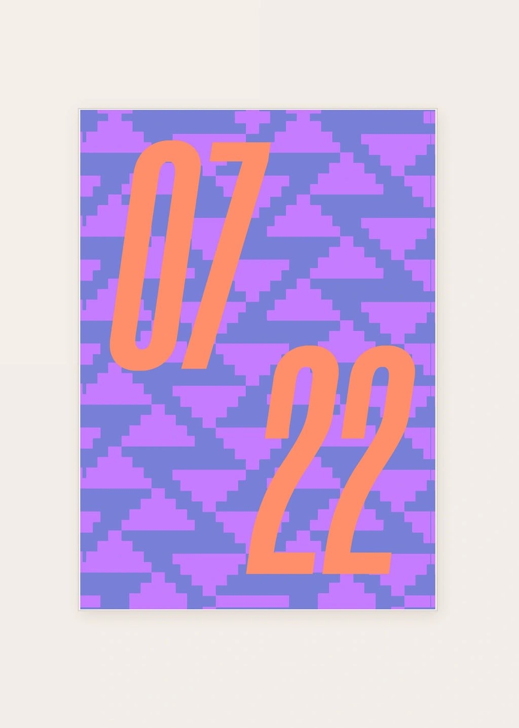 July 22 DAYMARK card — Orange Static — clean