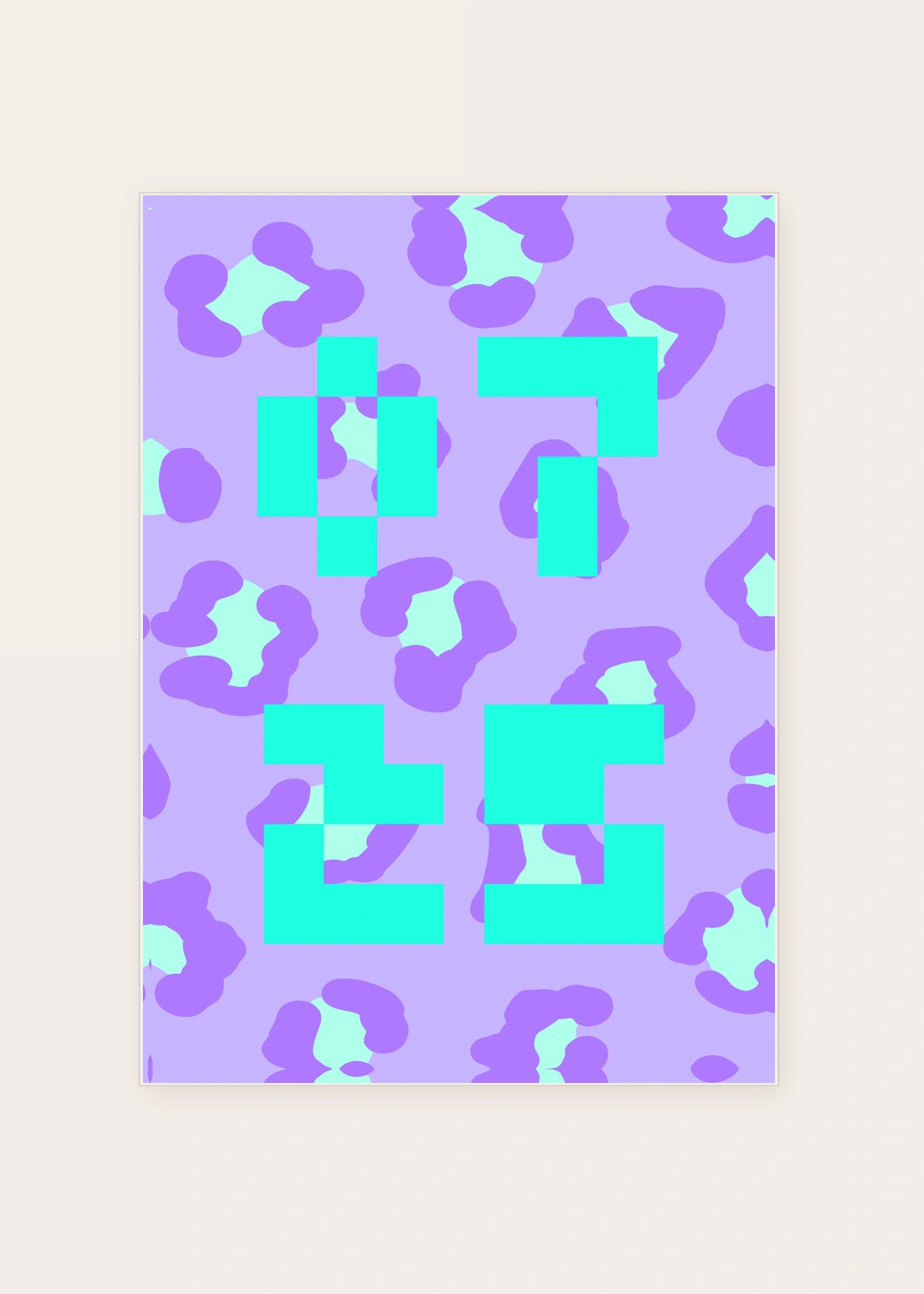 July 25 DAYMARK card — Aqua Confetti — clean