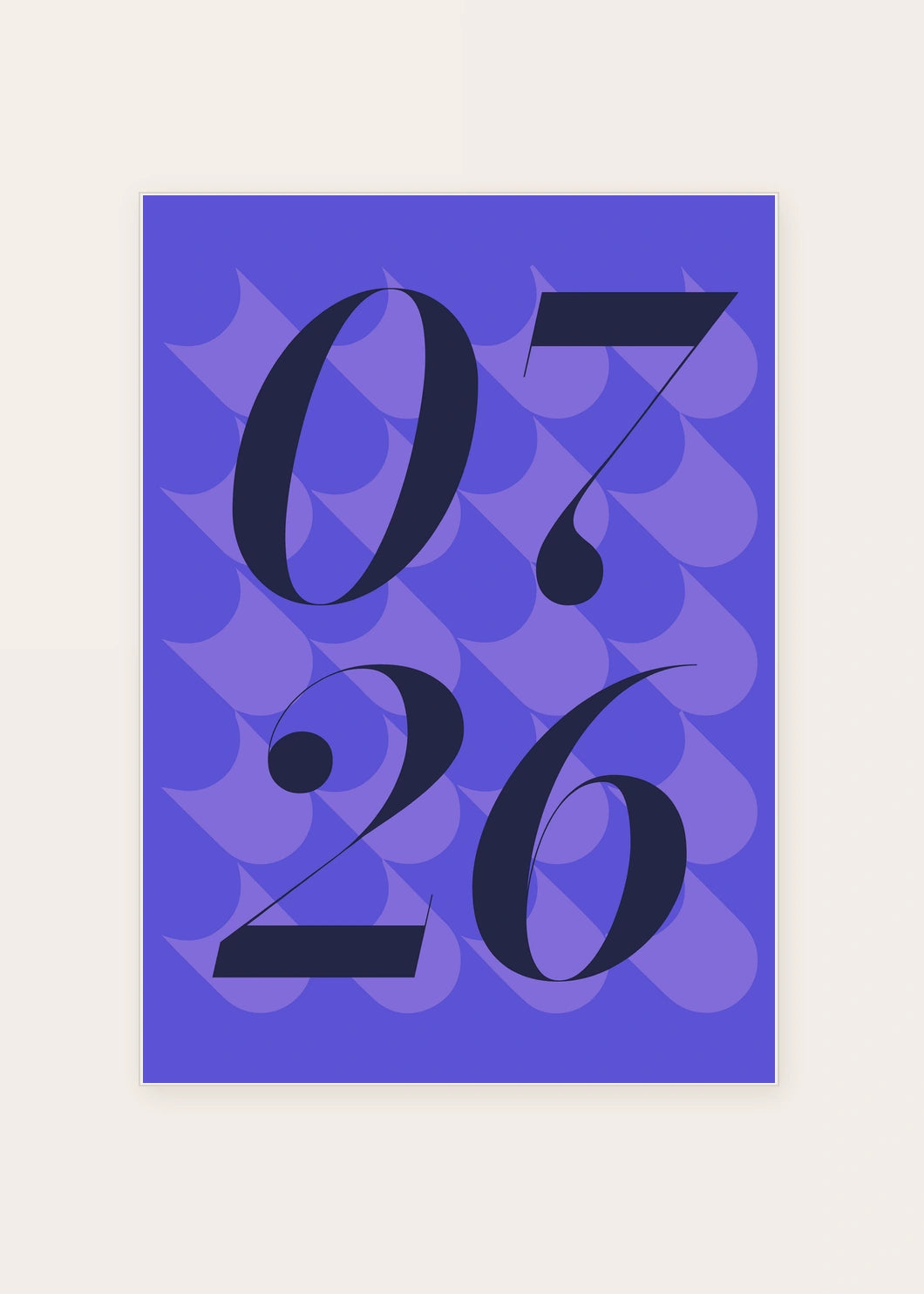 July 26 DAYMARK card — Night Petals — clean