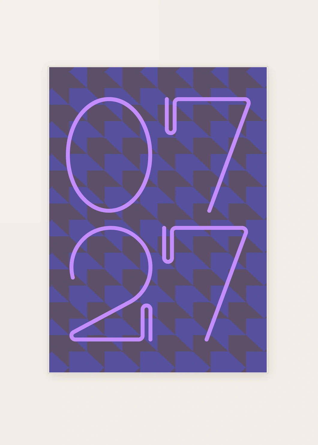July 27 DAYMARK card — Violet Echo — clean