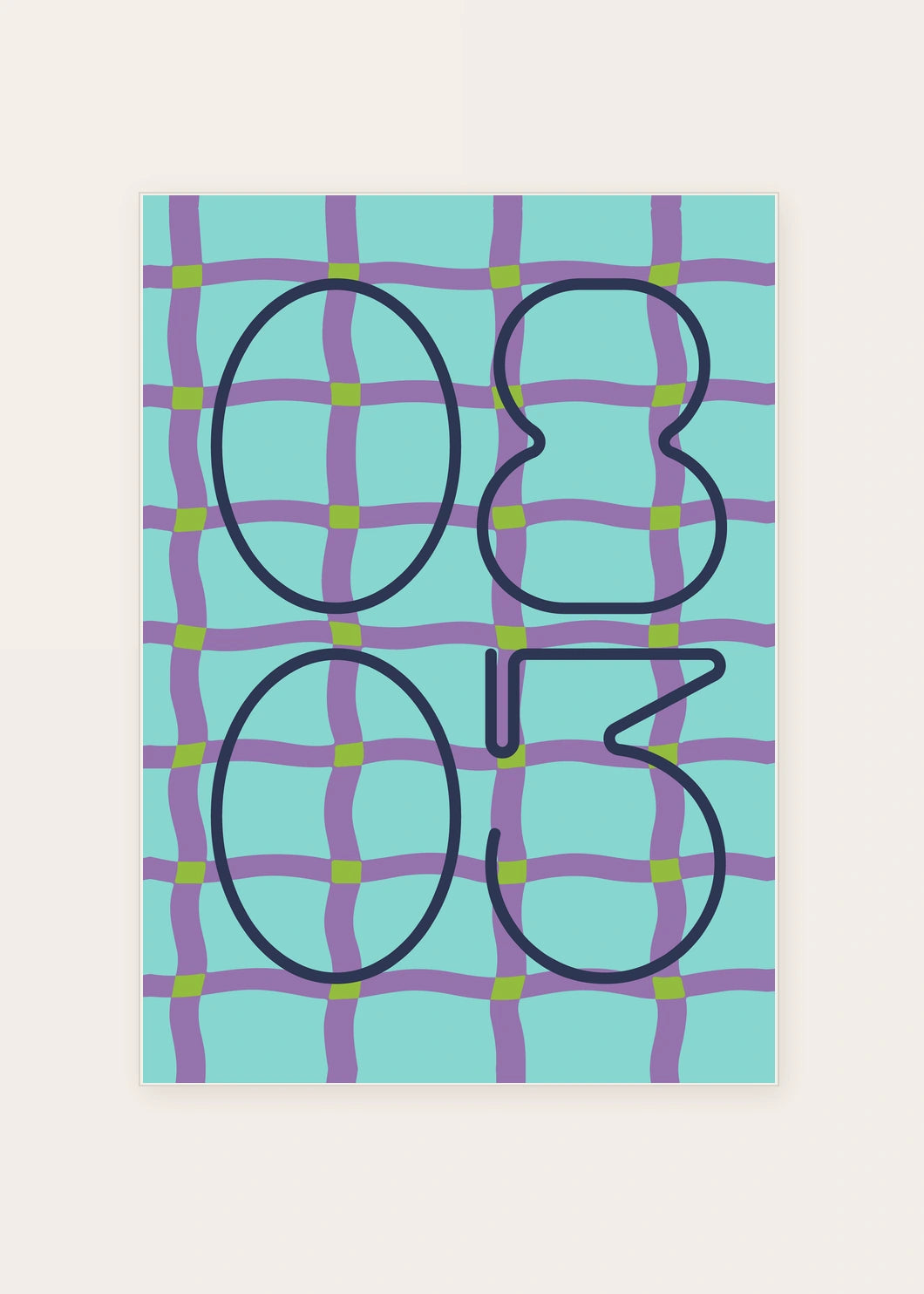 August 3 DAYMARK card — Violet Net — clean