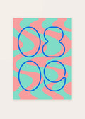 August 9 DAYMARK card — Blue Loops — clean