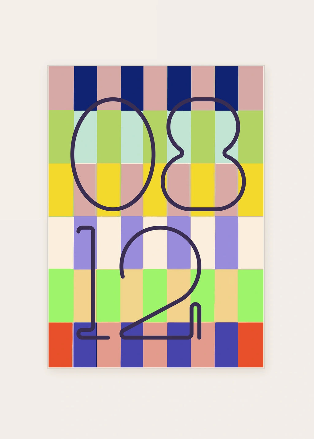 August 12 DAYMARK card — Ink Window — clean