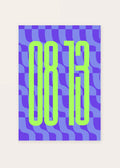 August 13 DAYMARK card — Lime Columns — clean