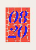 August 20 DAYMARK card — Cobalt Bloom — clean