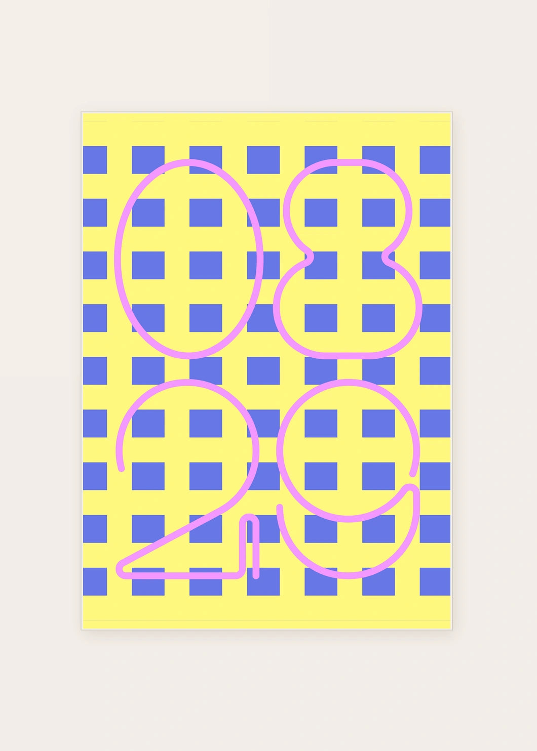 August 29 DAYMARK card — Violet Lattice — clean