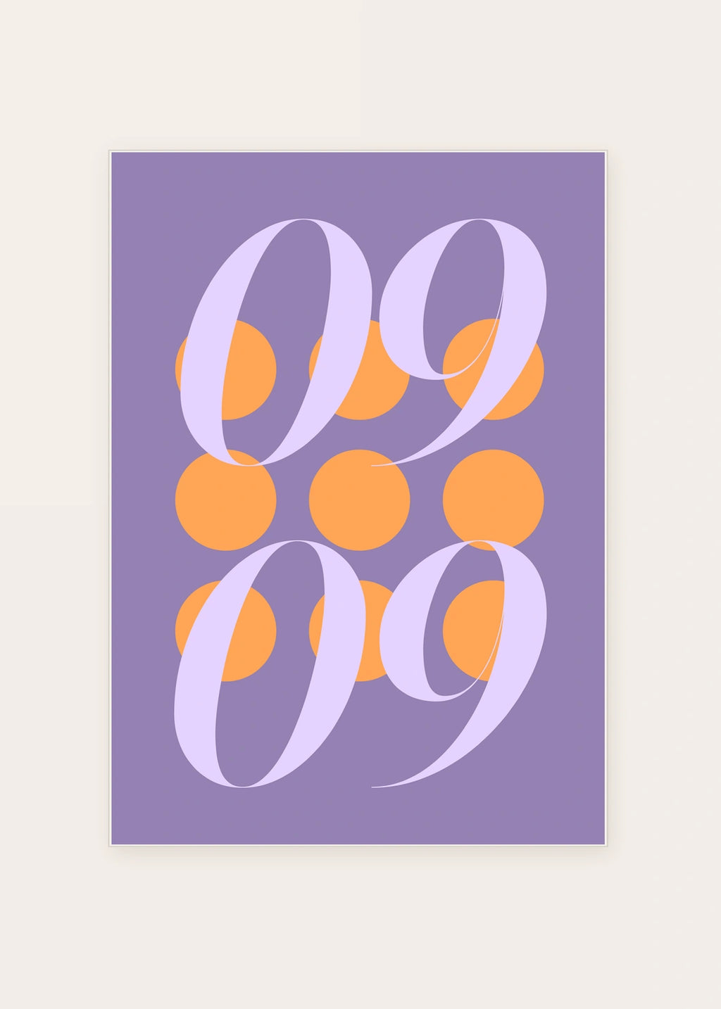 September 9 DAYMARK card — Apricot Orbit — clean