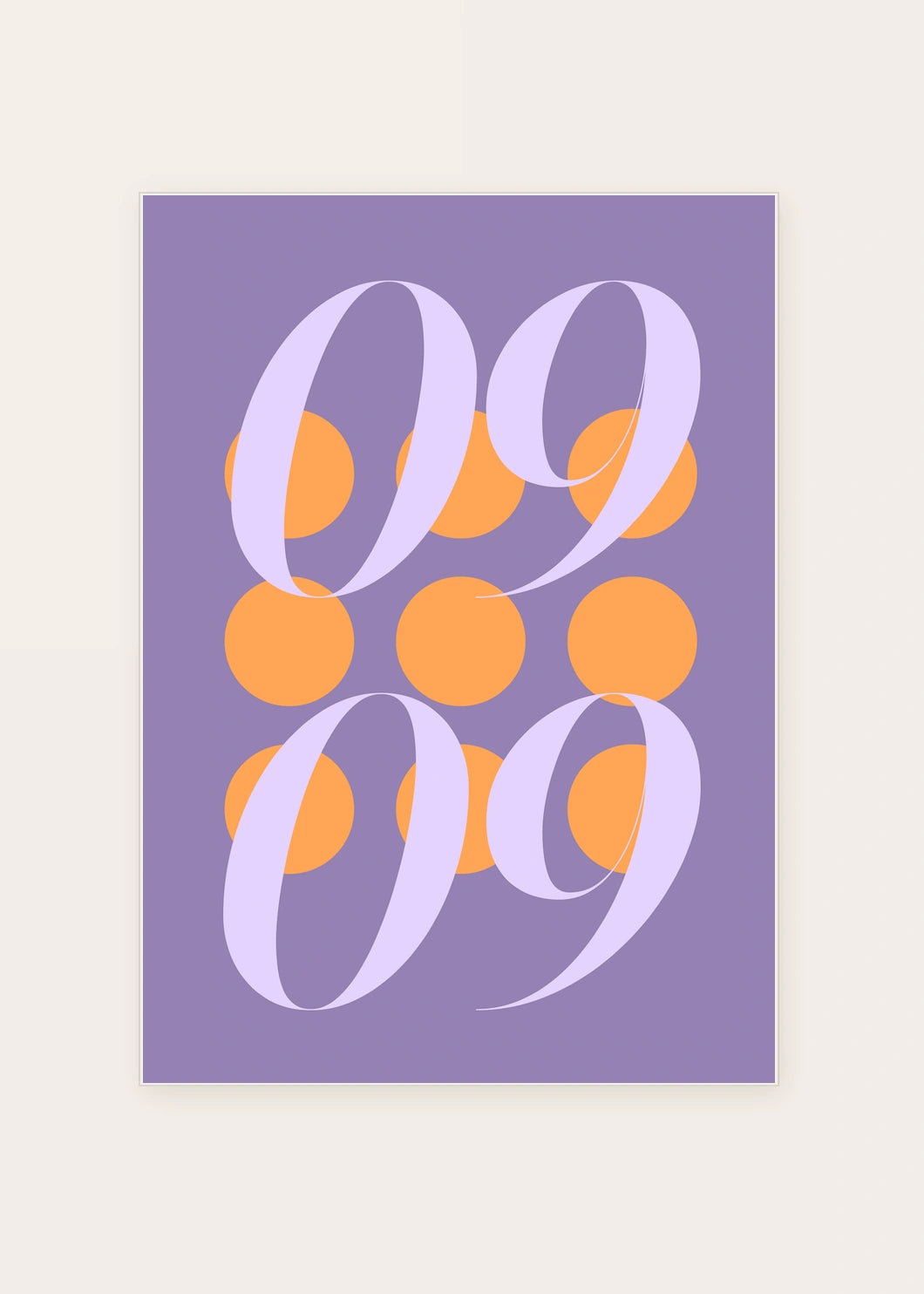 September 9 DAYMARK card — Apricot Orbit — clean