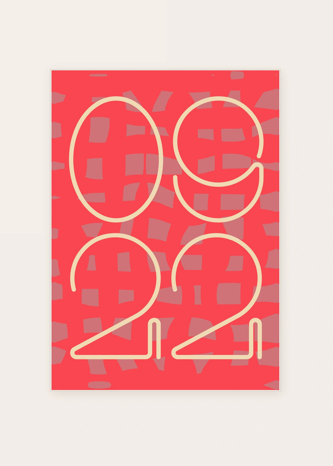 September 22 DAYMARK card — Cream Matrix — clean
