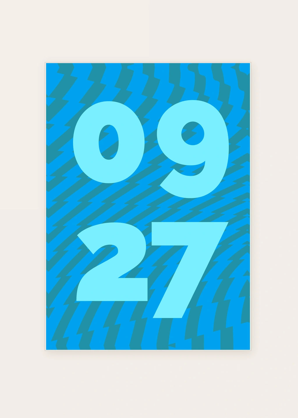 September 27 DAYMARK card — Aqua Motion — clean