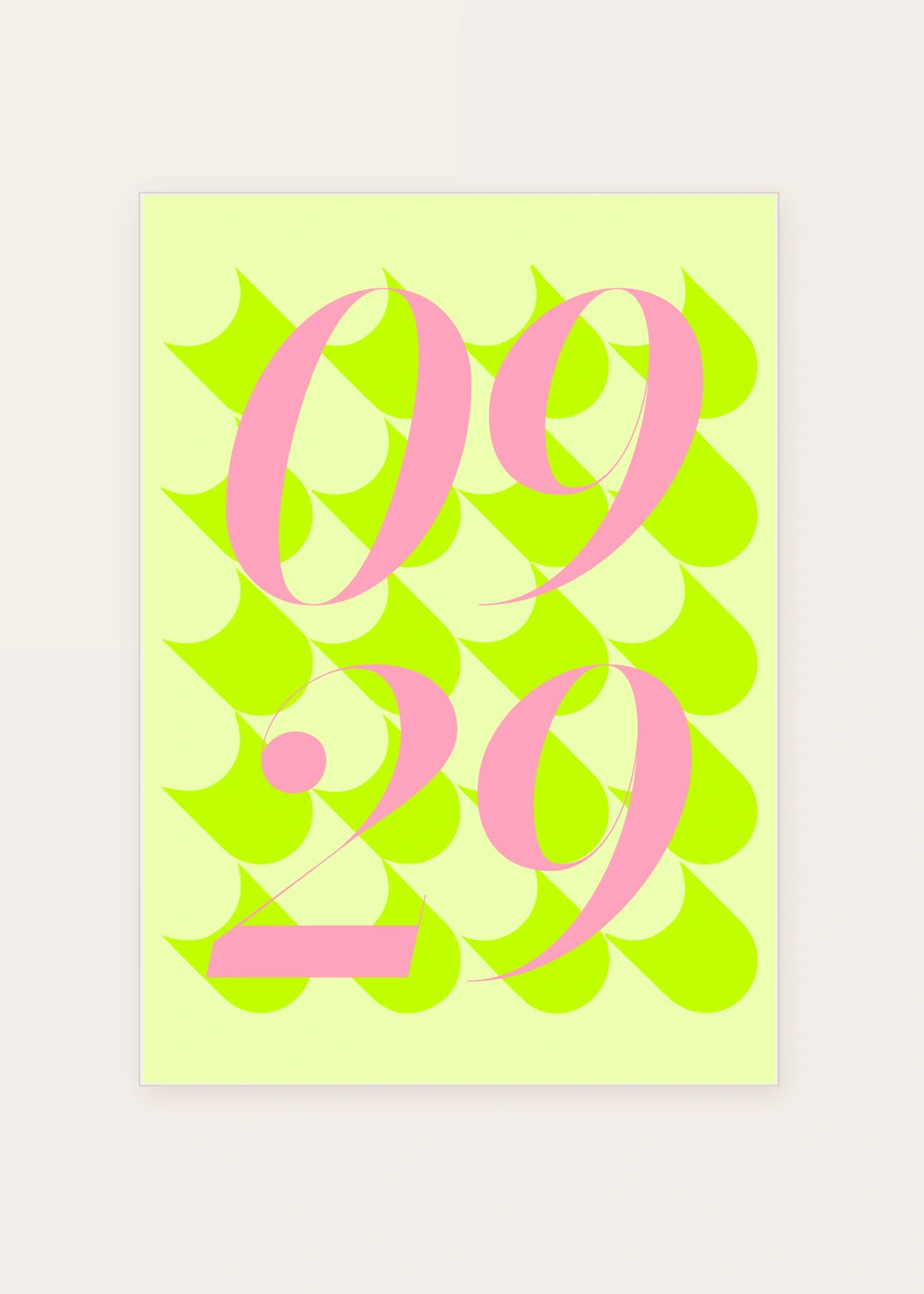 September 29 DAYMARK card — Pink Petals — clean