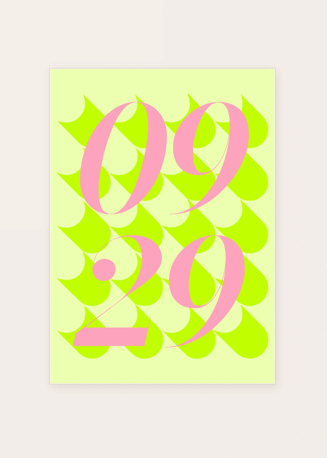 September 29 DAYMARK card — Pink Petals — clean