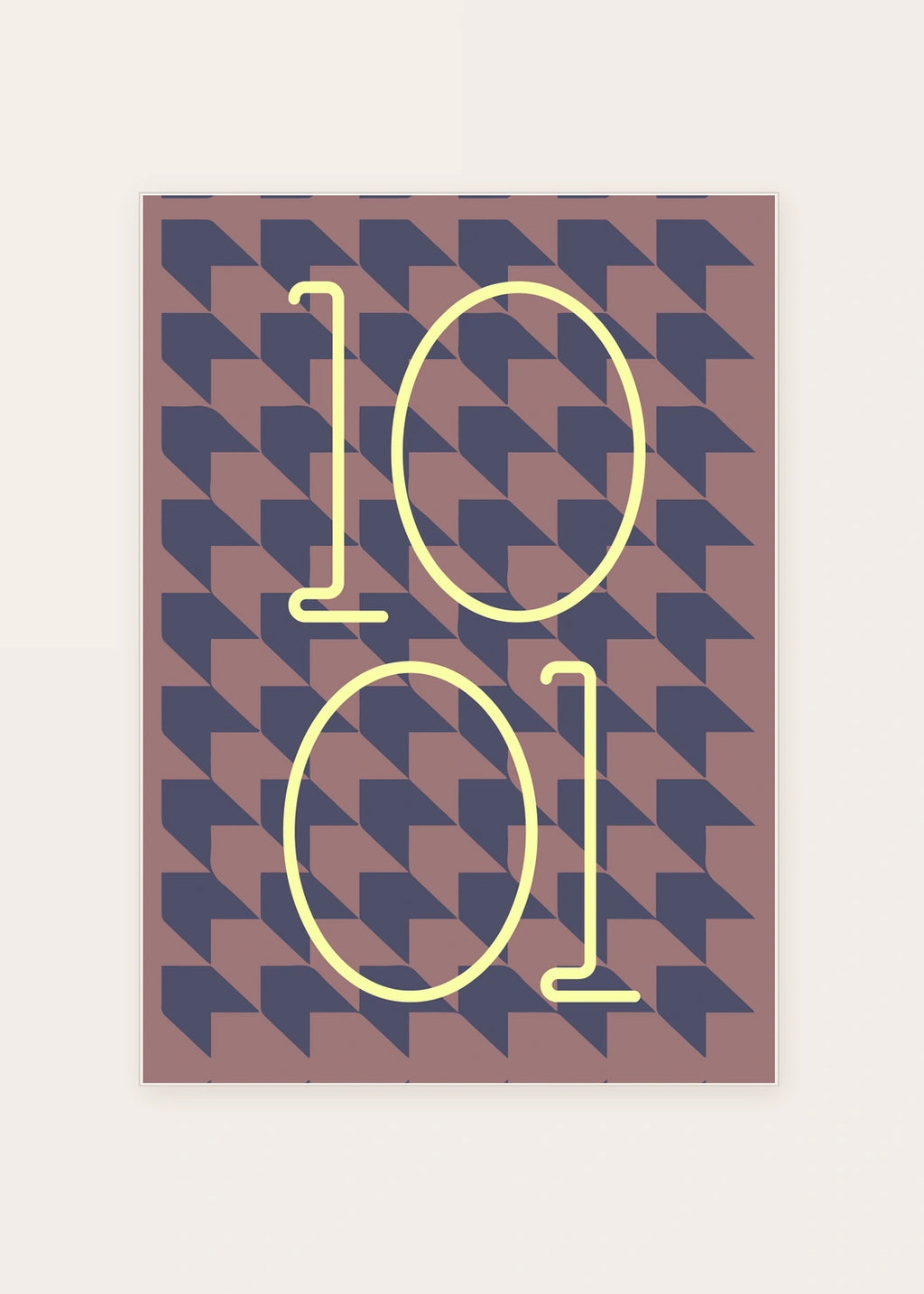 October 1 DAYMARK card — Cream Echo — clean