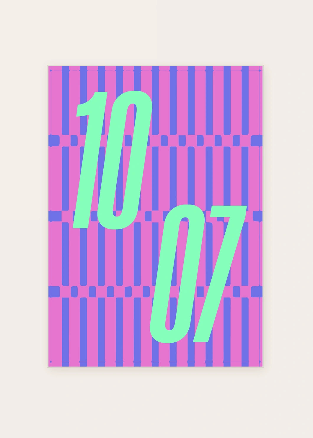 October 7 DAYMARK card — Mint Rail — clean
