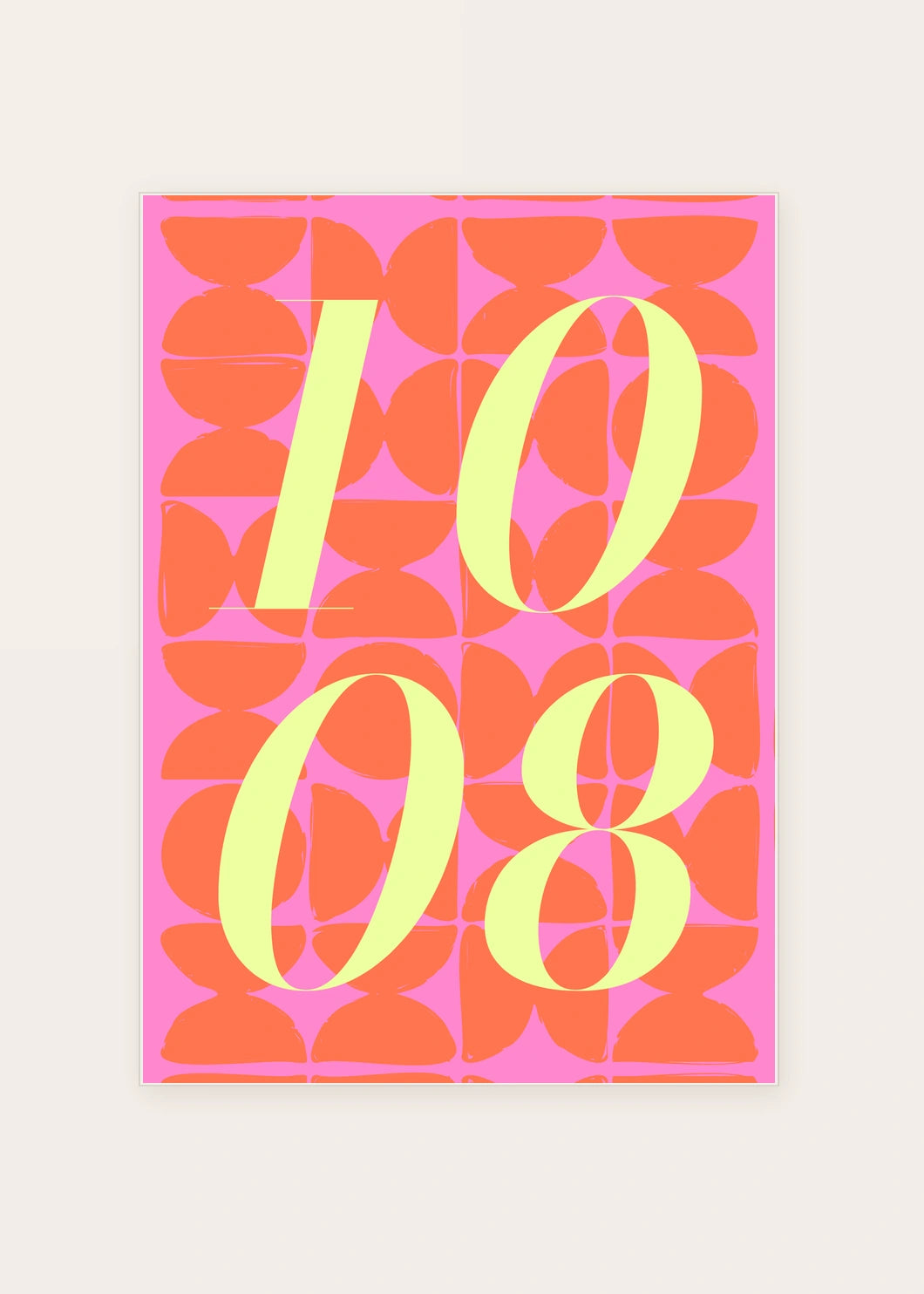 October 8 DAYMARK card — Lemon Tiles — clean