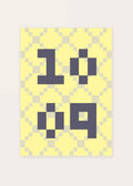 October 9 DAYMARK card — Grey Mosaic — clean