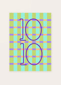 October 10 DAYMARK card — Purple Check — clean