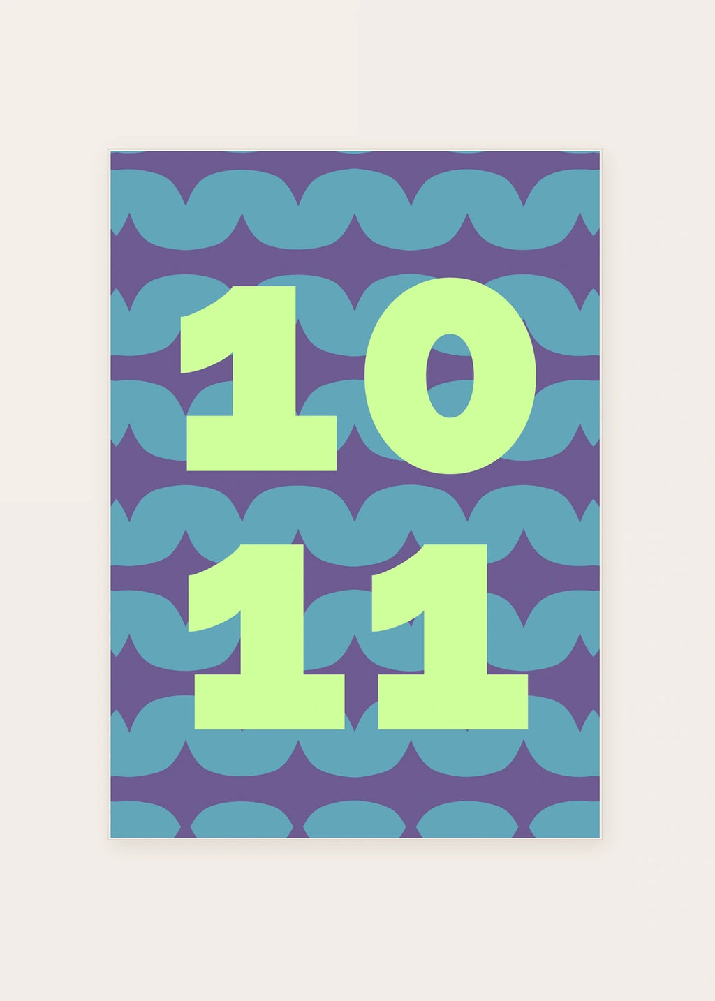 October 11 DAYMARK card — Mint Scallop — clean