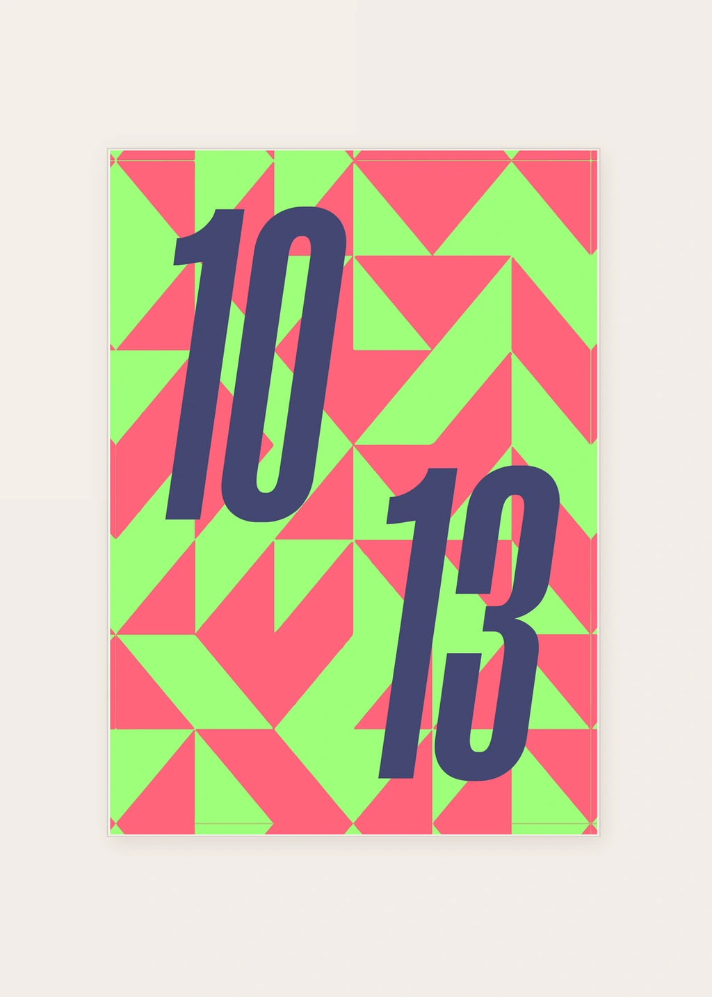 October 13 DAYMARK card — Navy Cut — clean