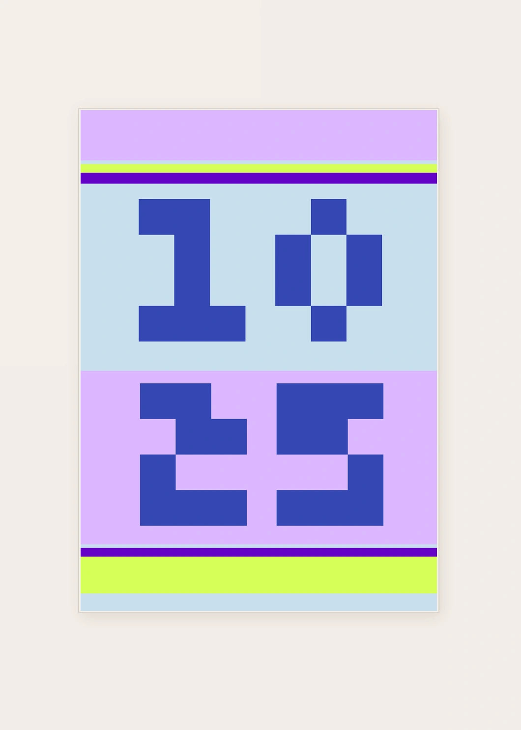 October 25 DAYMARK card — Blue Frame — clean