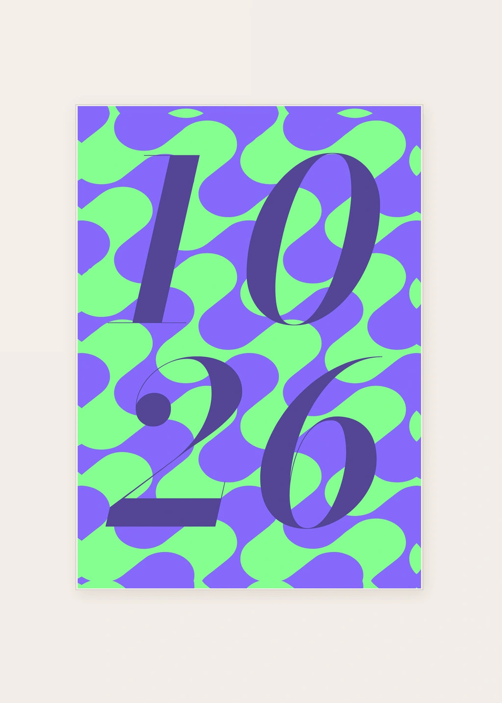 October 26 DAYMARK card — Plum Swirl — clean