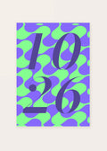 October 26 DAYMARK card — Plum Swirl — clean
