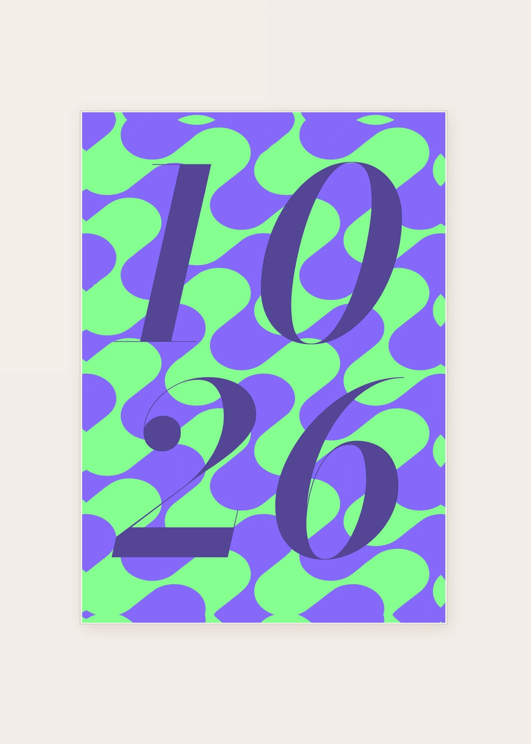 October 26 DAYMARK card — Plum Swirl — clean