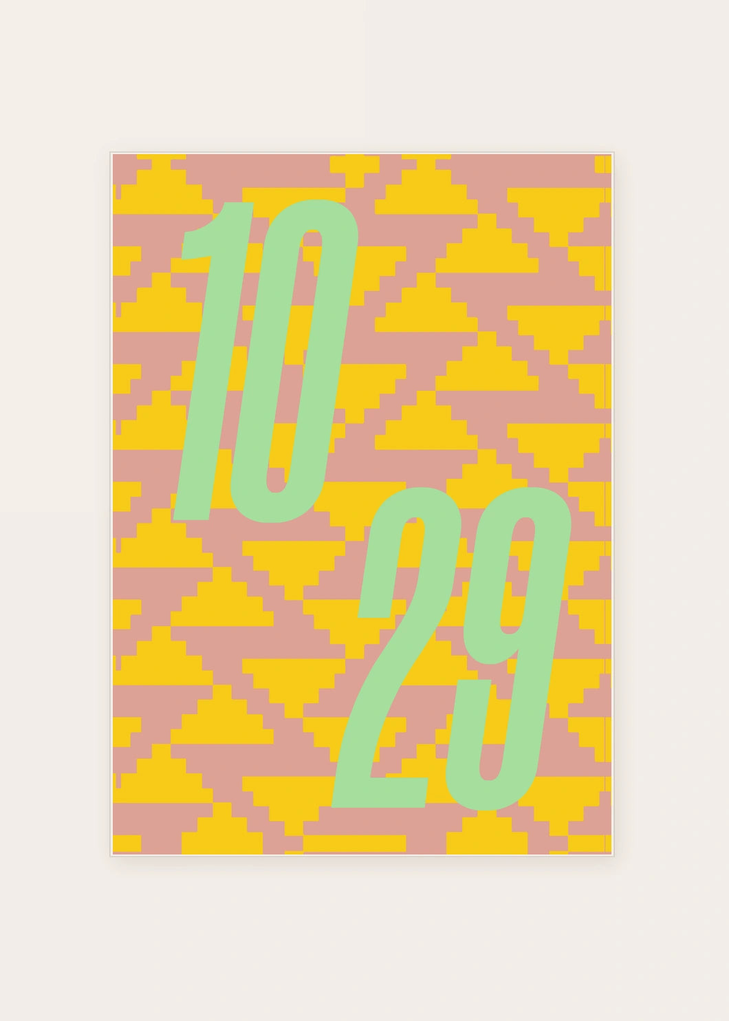 October 29 DAYMARK card — Ice Static — clean