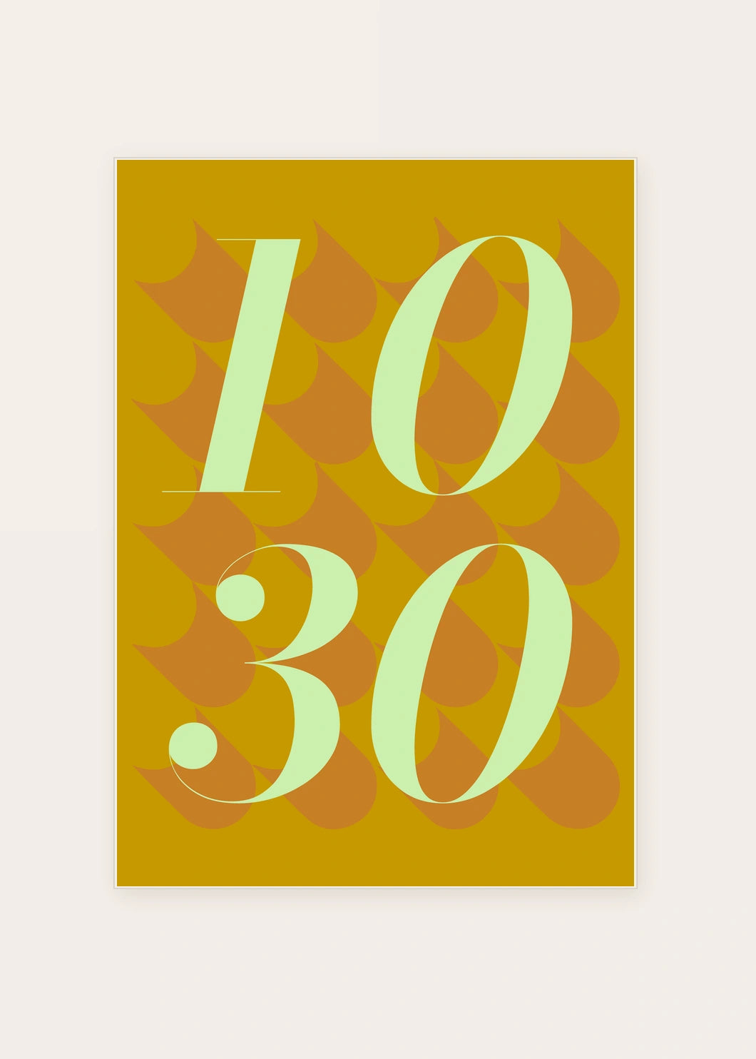 October 30 DAYMARK card — Pale Petals — clean