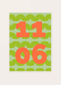 November 6 DAYMARK card — Coral Waves — clean