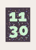 November 30 DAYMARK card — Mint Party — clean
