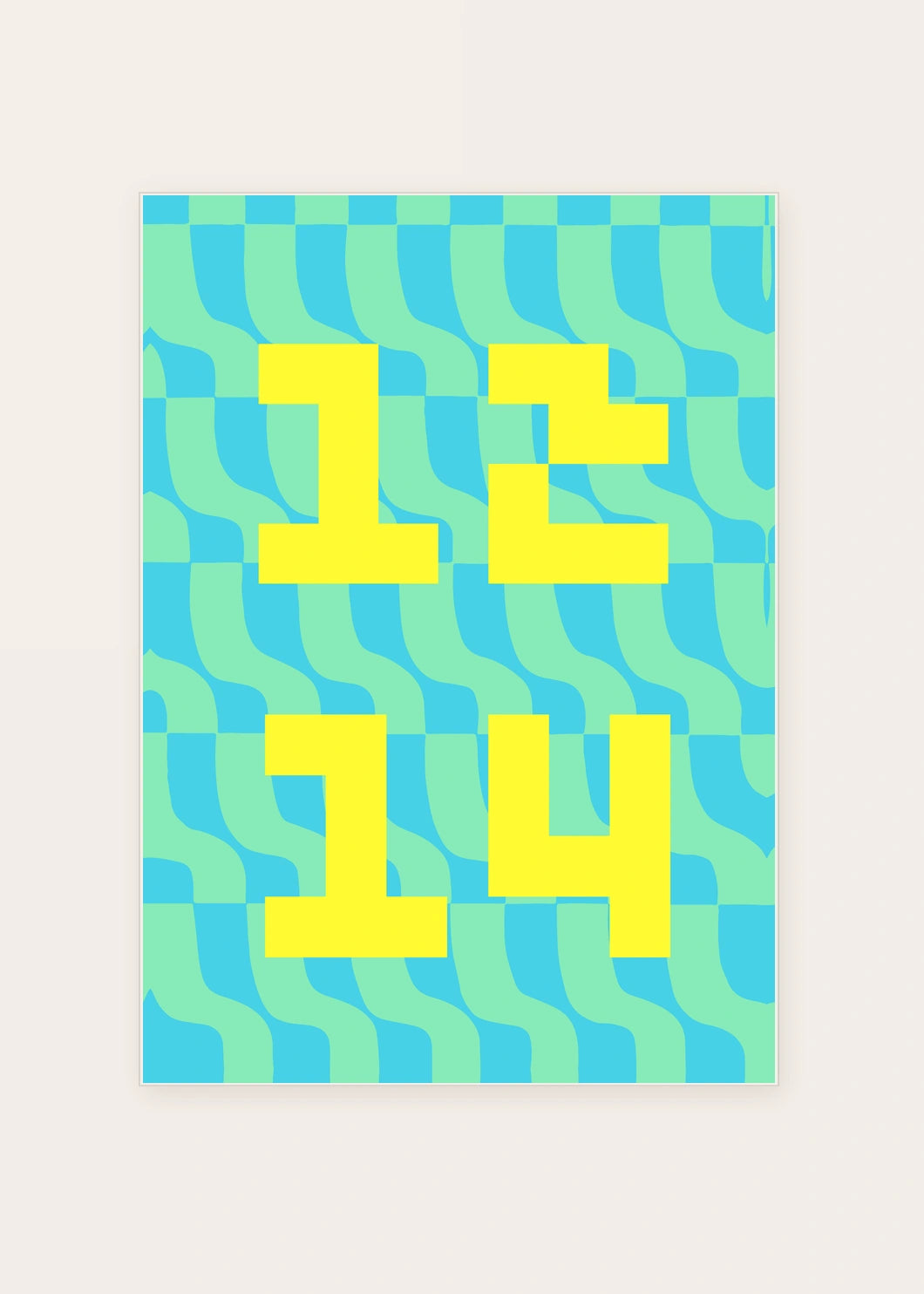 December 14 DAYMARK card — Lemon Ripple — clean