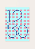 December 30 DAYMARK card — Blue Grid — clean