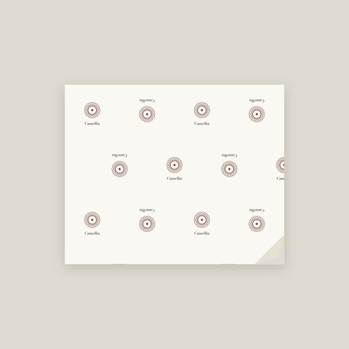 Camellia · January 2 Birth Flower Wrapping Paper