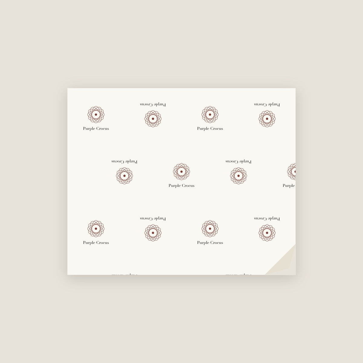 Purple Crocus · January 4 Birth Flower Wrapping Paper