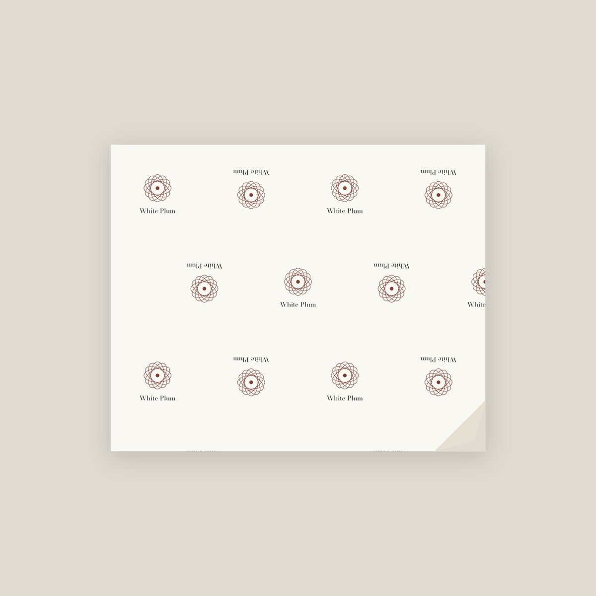 White Plum · January 5 Birth Flower Wrapping Paper