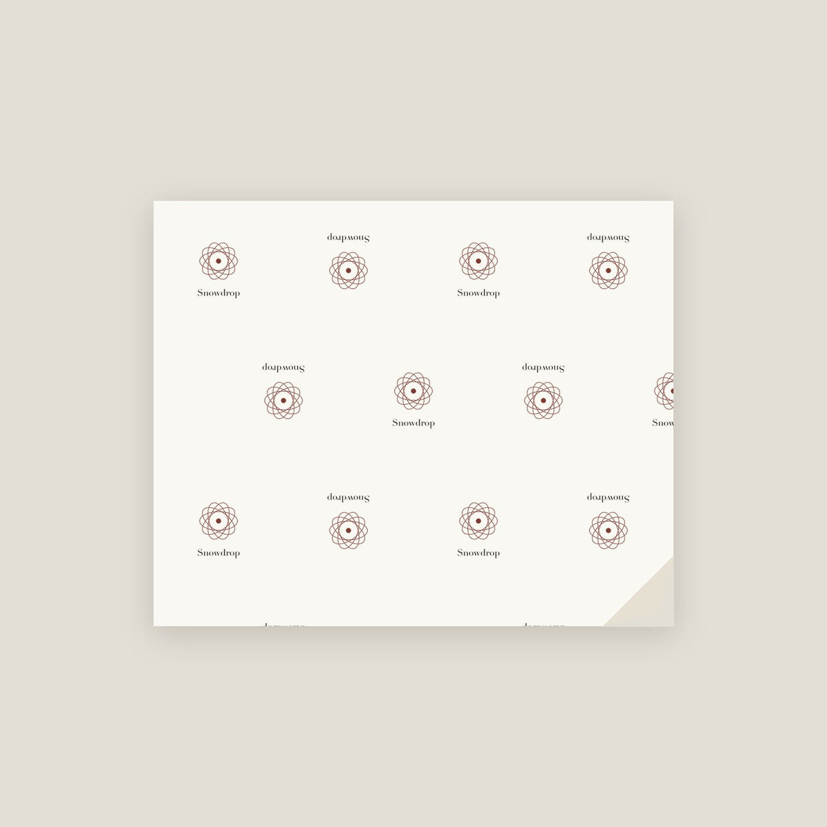 Snowdrop · January 6 Birth Flower Wrapping Paper