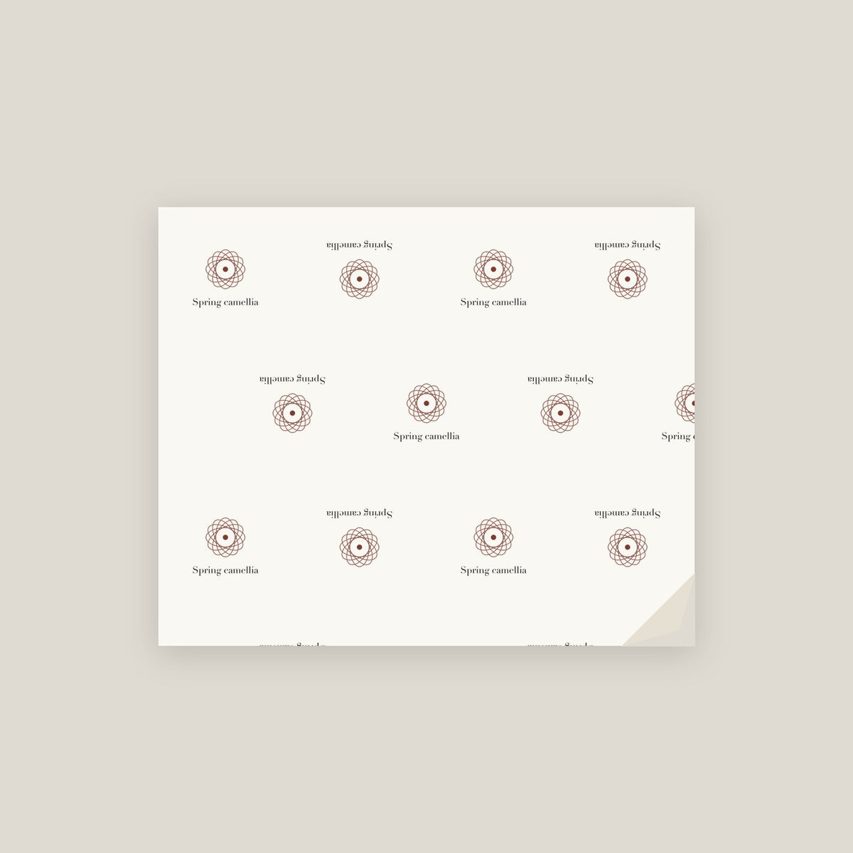 Spring camellia · January 8 Birth Flower Wrapping Paper