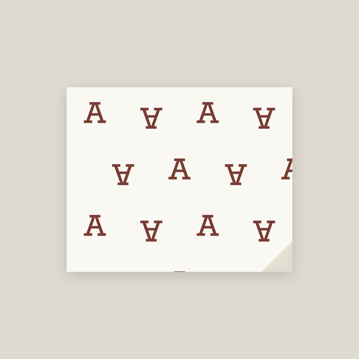 A · Letter Wrapping Paper