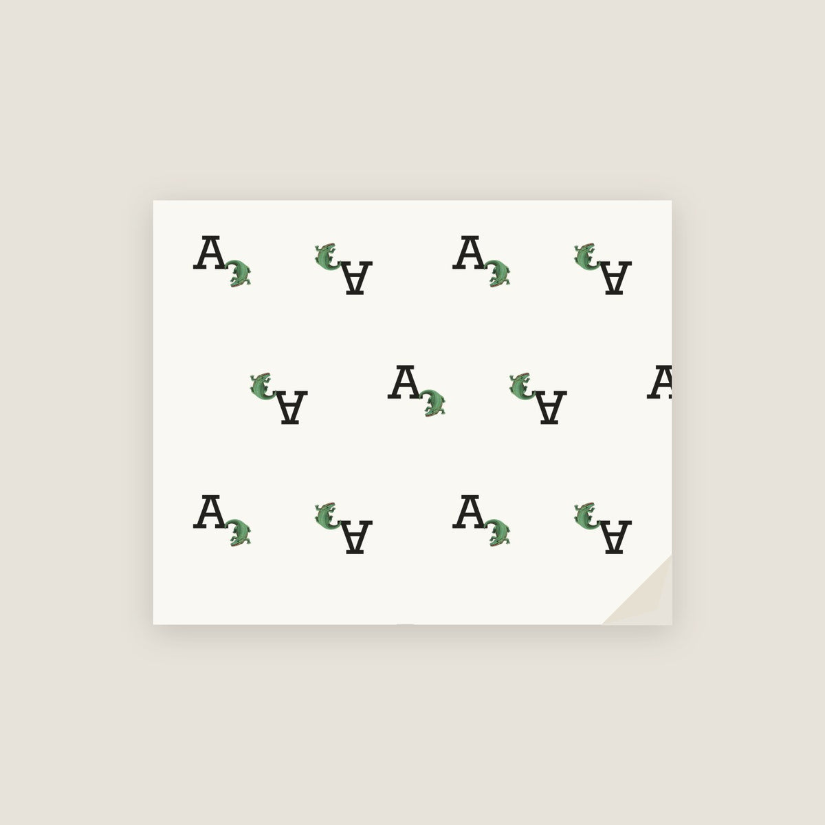 A · Alligator Wrapping Paper