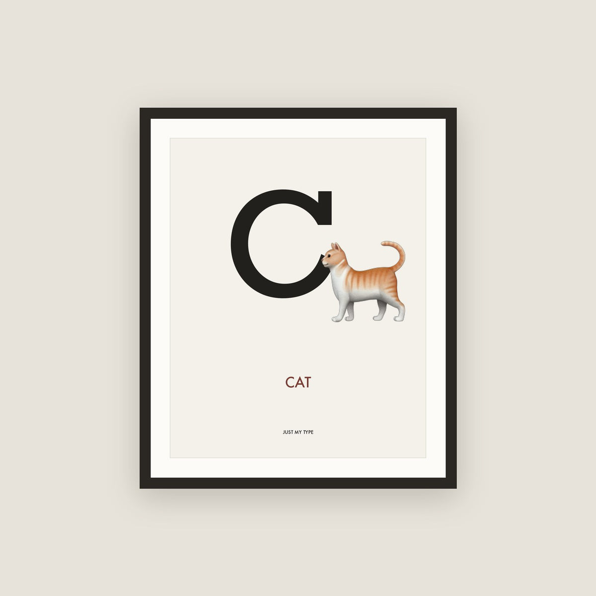 C · Cat Framed Print