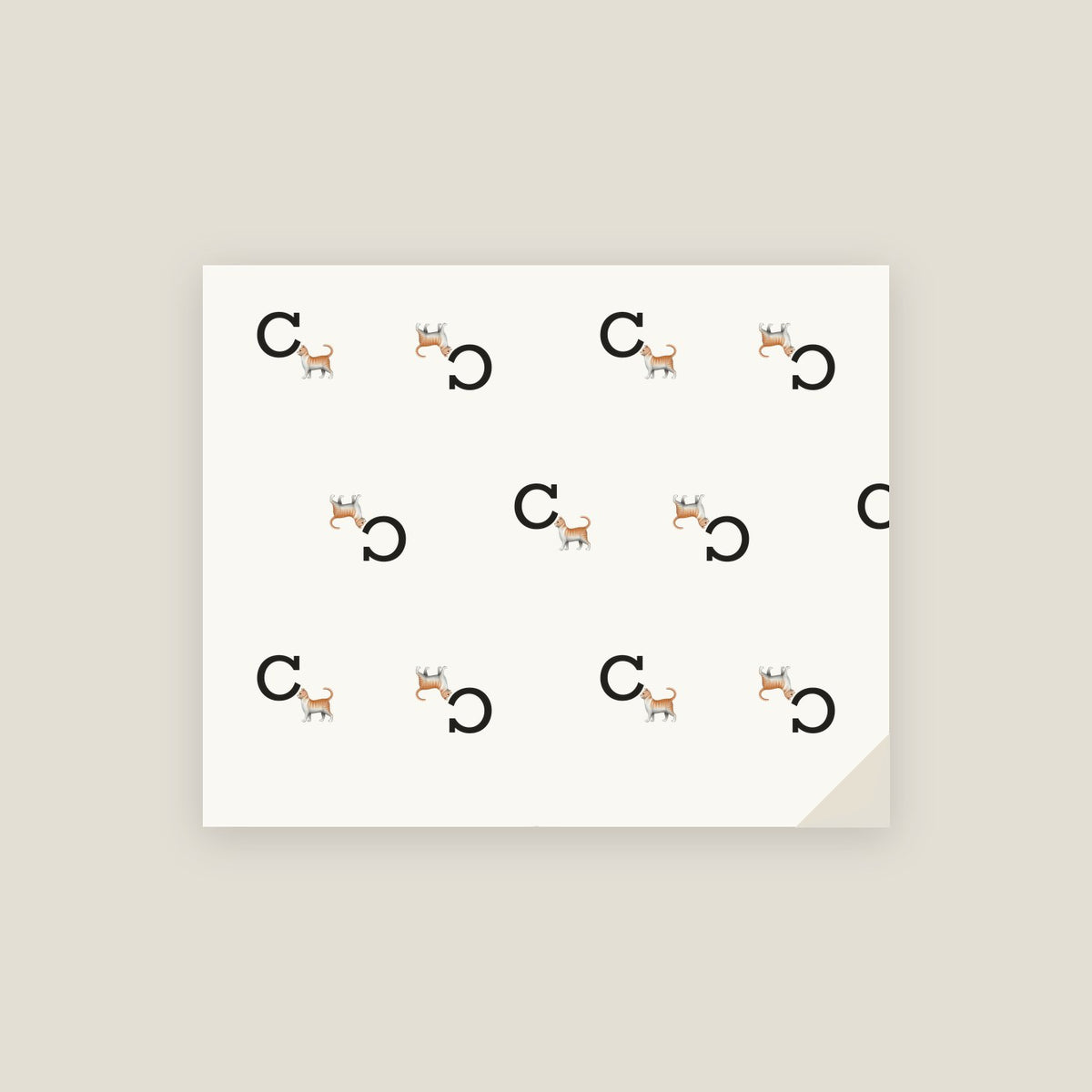 C · Cat Wrapping Paper