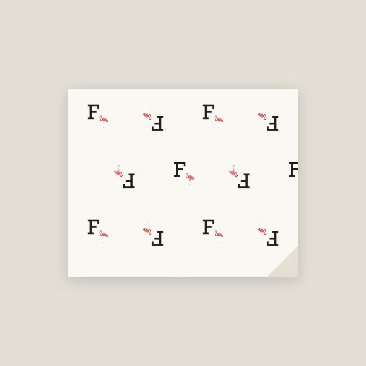 F · Flamingo Wrapping Paper