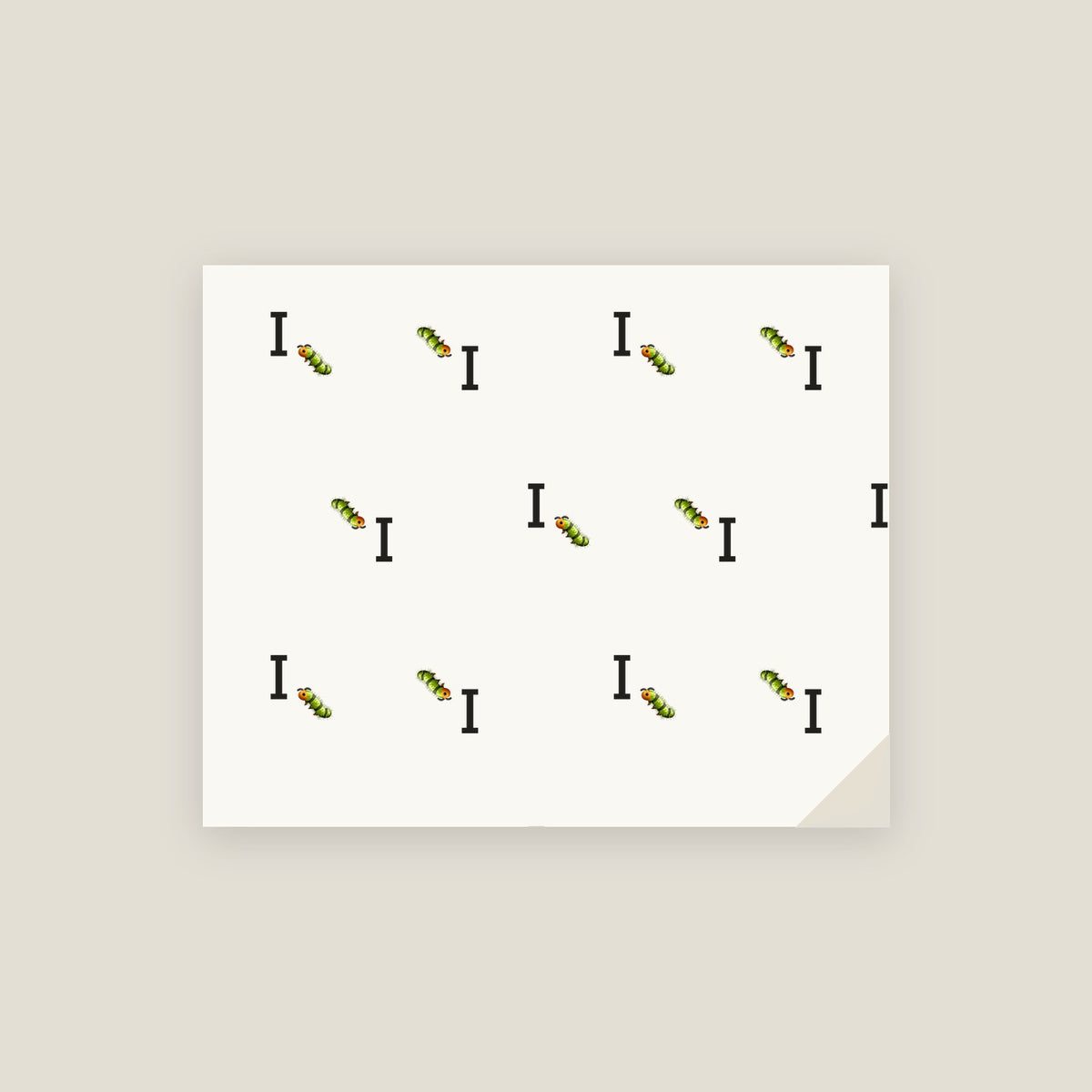 I · Inchworm Wrapping Paper
