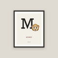 M · Monkey Framed Print