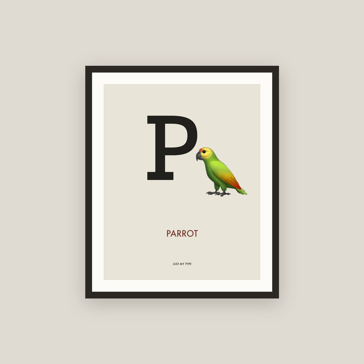 P · Parrot Framed Print
