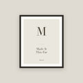 M · Made It This Far Framed Print