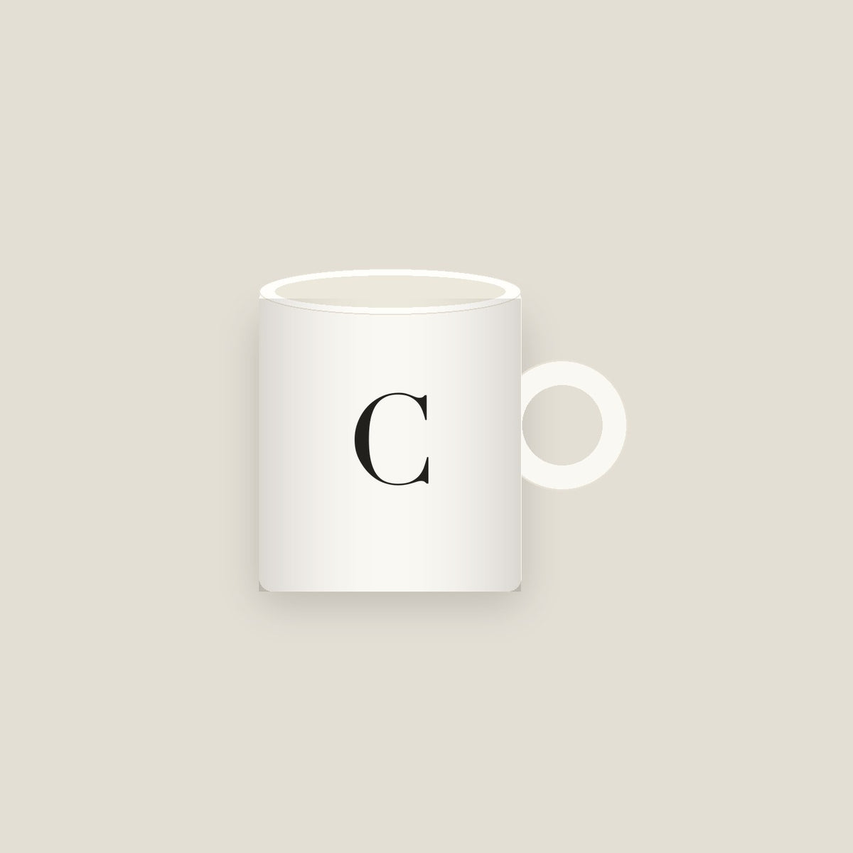 C · Letter Mug