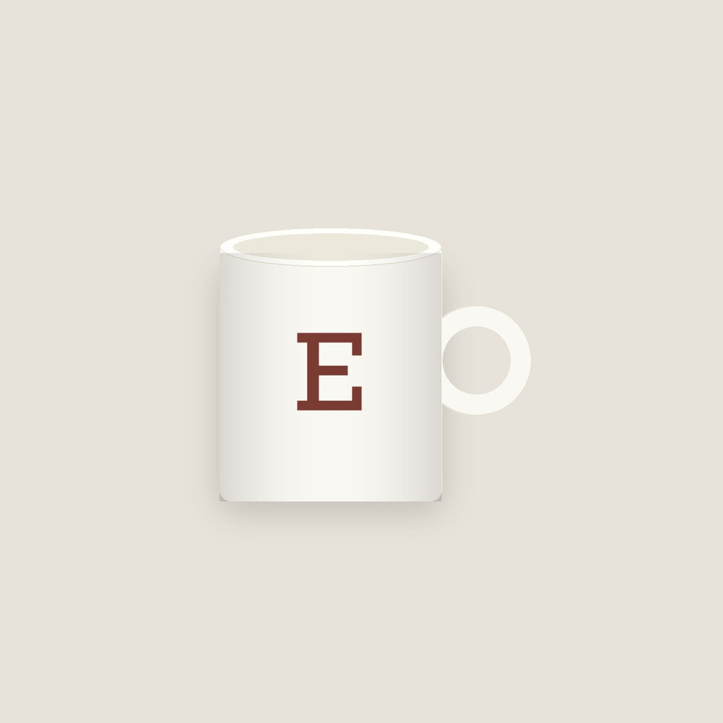 E · Letter Mug