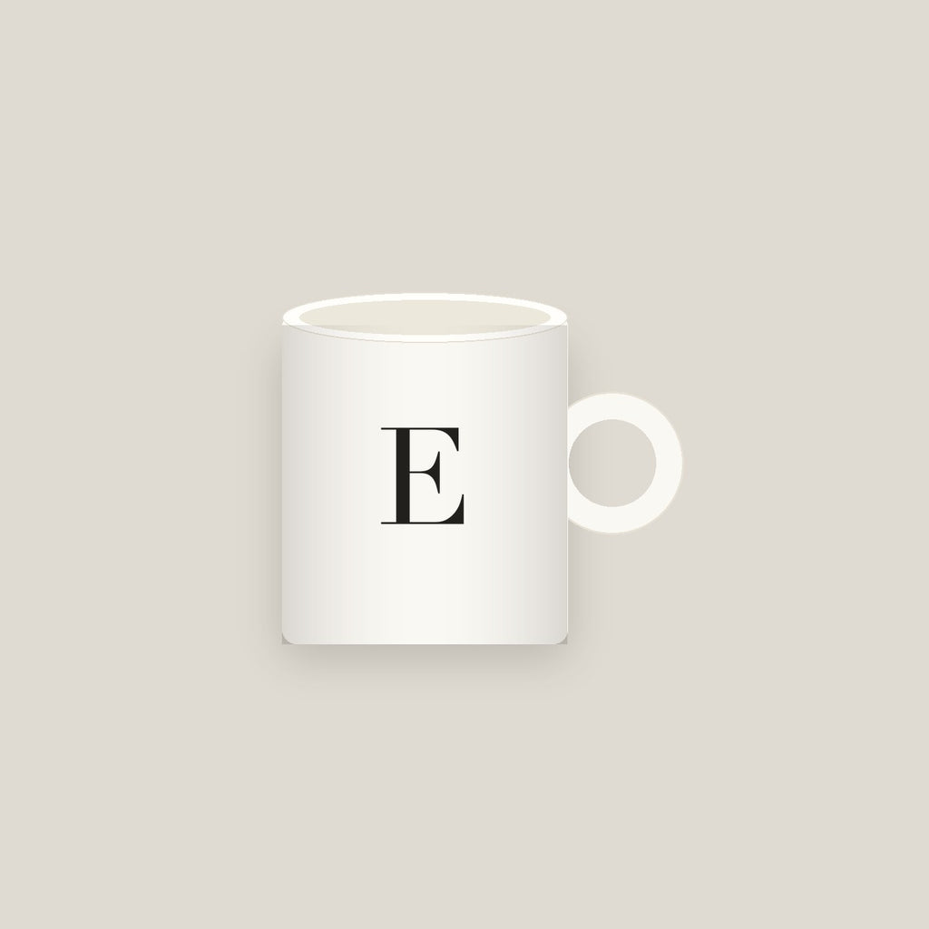 E · Letter Mug